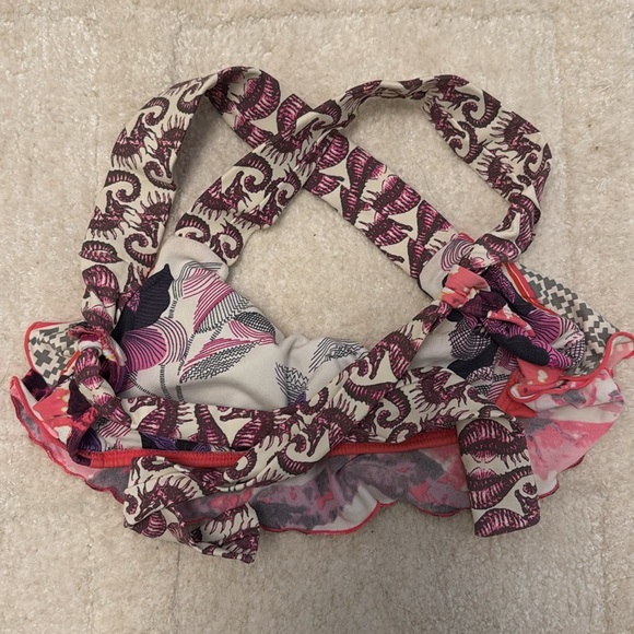 Colorful Patterned Bikini Top - Picture 2 of 2